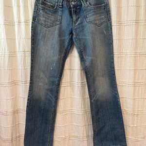 Vintage Y2K Aeropostale low rise, skinny flare blue jeans Size 7/8L